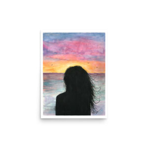 "Silhouette at the Beach" Print